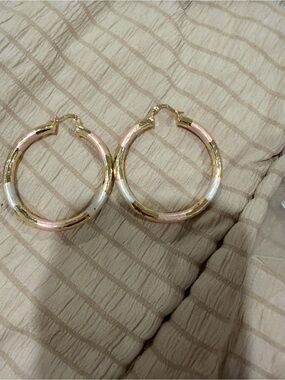 Gold  fill hoops Earrings